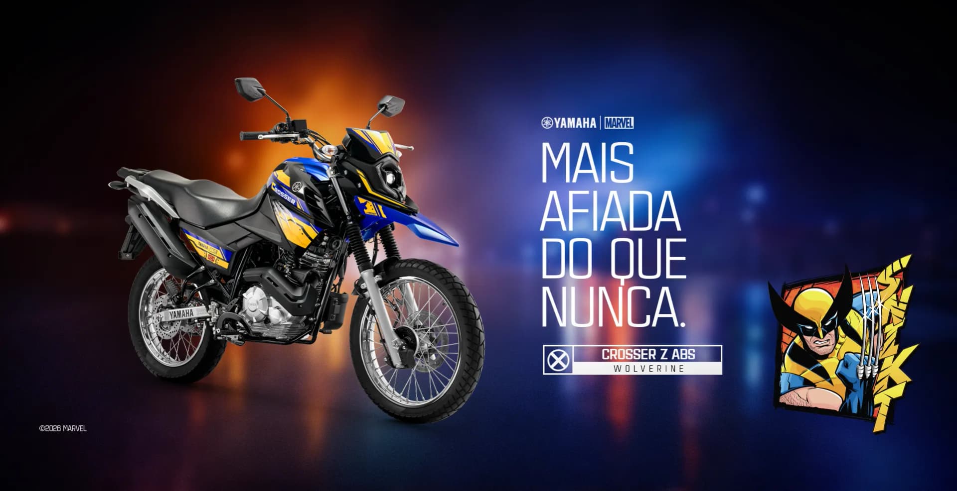 Yamaha Crosser Z ABS Wolverine 2026: preço e detalhes da edição especial